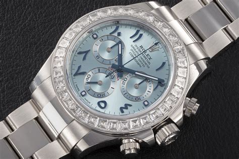 rolex daytona diamond bezel price|Rolex daytona platinum baguette diamond.